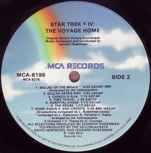 Leonard Rosenman - Star Trek IV: The Voyage Home (Original Motion Picture Soundtrack)