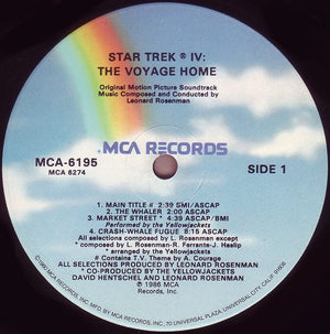 Leonard Rosenman - Star Trek IV: The Voyage Home (Original Motion Picture Soundtrack)