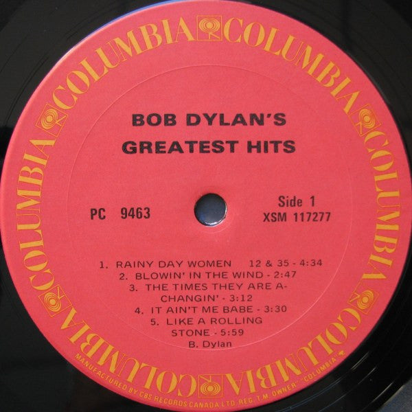 Bob Dylan - Bob Dylan's Greatest Hits - 1976