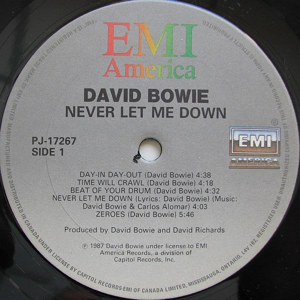 David Bowie - Never Let Me Down - 1987