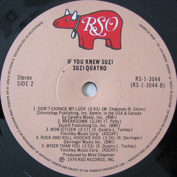 Suzi Quatro - If You Knew Suzi... - 1979