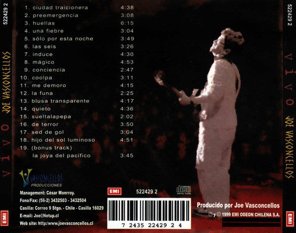 Joe Vasconcellos - Vivo (CD) - 1999