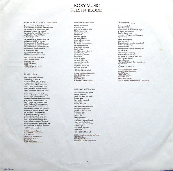 Roxy Music - Flesh + Blood - 1980