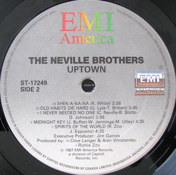 Neville Brothers, The - Uptown - 1987