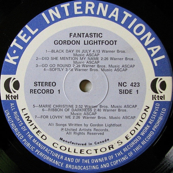 Gordon Lightfoot - Fantastic - 1975