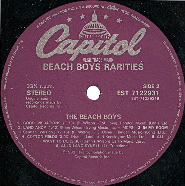 The Beach Boys - The Beach Boys Rarities Vinyl Record