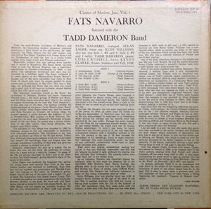 Fats Navarro,The Tadd Dameron Quintet - Featured With  Fats Navarro Featured With The Tadd Dameron Quintet Vinyl Record