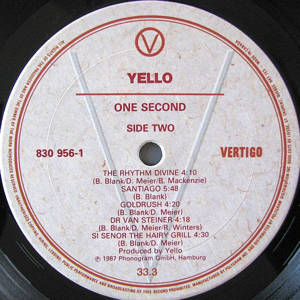Yello - One Second - 1987