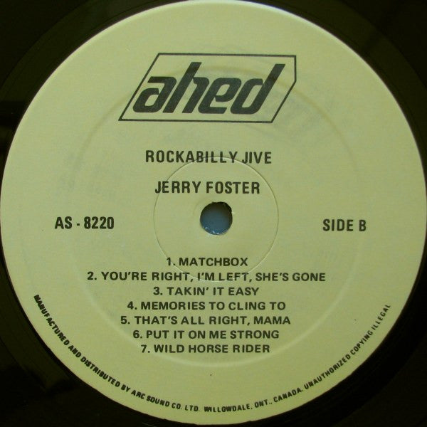 Jerry Foster - Rockabilly Jive -