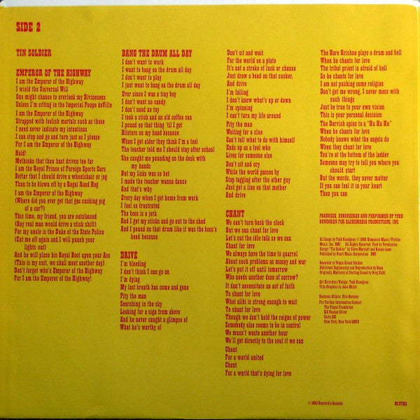 Todd Rundgren - The Ever Popular Tortured Artist Effect - 1982