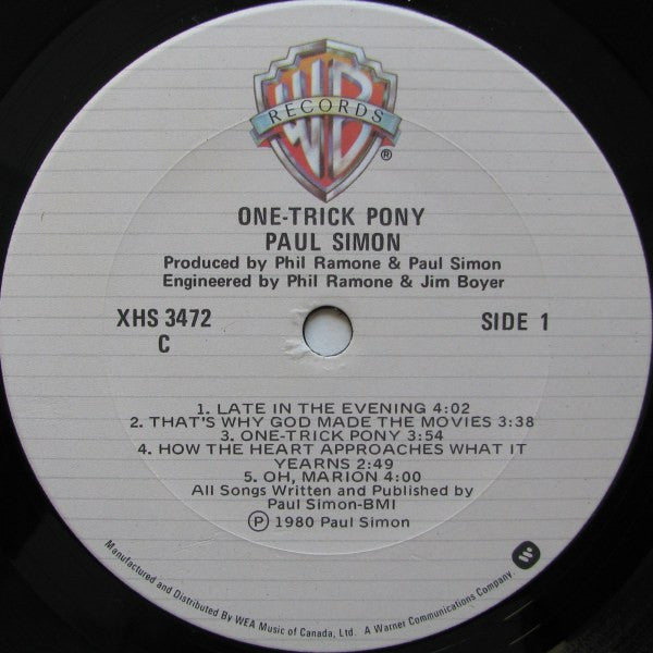 Paul Simon - One-Trick Pony - 1980