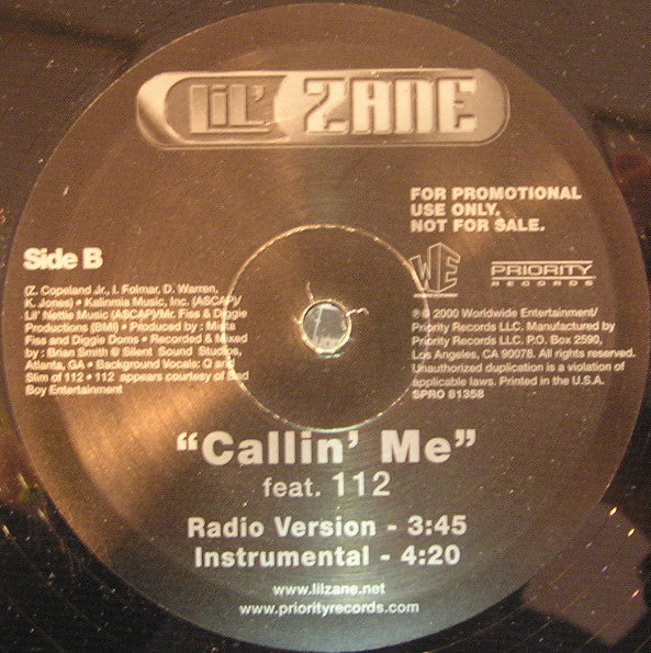 Lil' Zane - Callin' Me