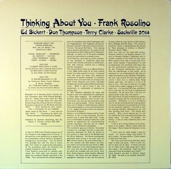 Frank Rosolino - Thinking About You - 1984
