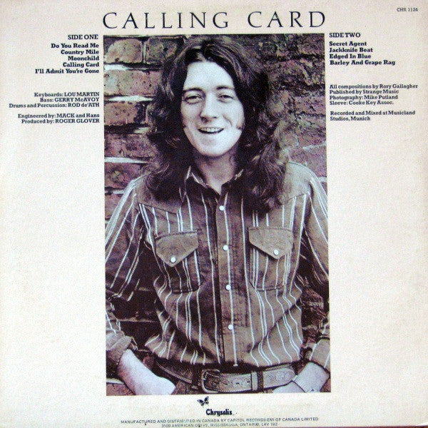 Rory Gallagher - Calling Card - 1976