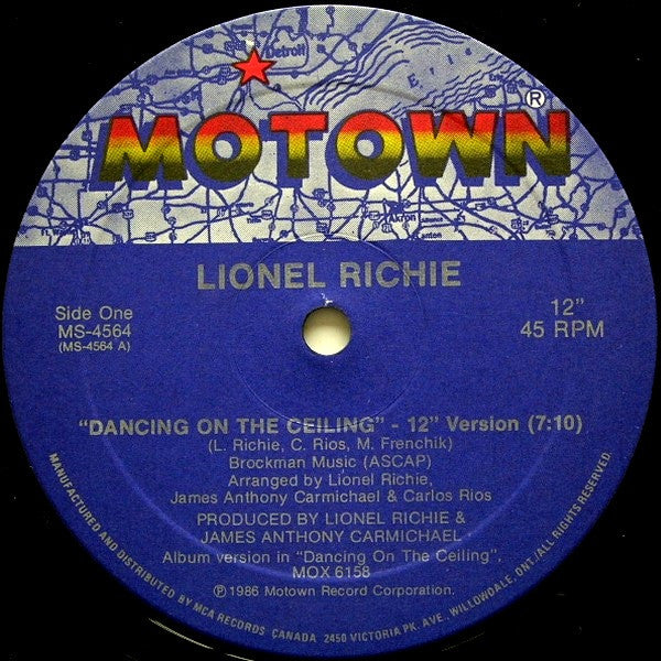 Lionel Richie - Dancing On The Ceiling (Special Remix) - 1986