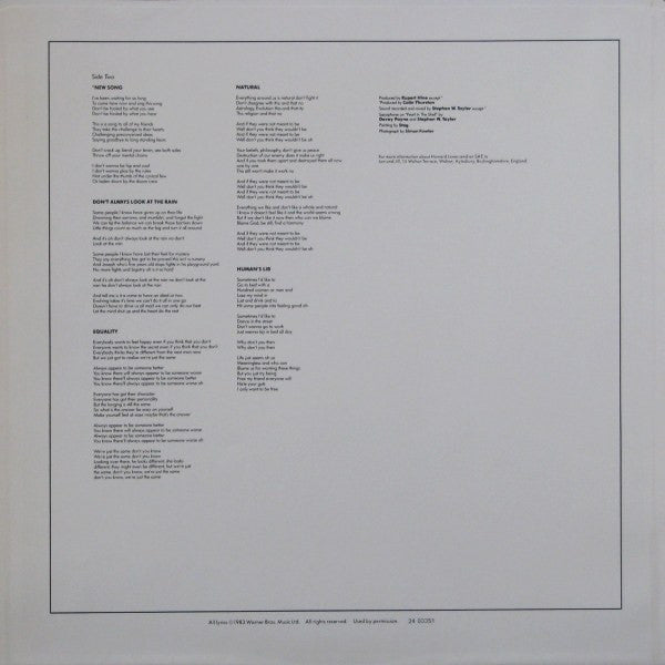 Howard Jones - Human's Lib