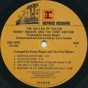 Kenny Rogers And The First Edition - The Ballad Of Calico 1972 - Quarantunes
