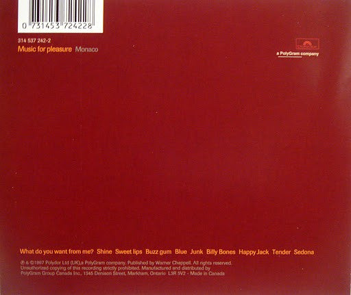 Monaco - Music For Pleasure (CD) - 1997