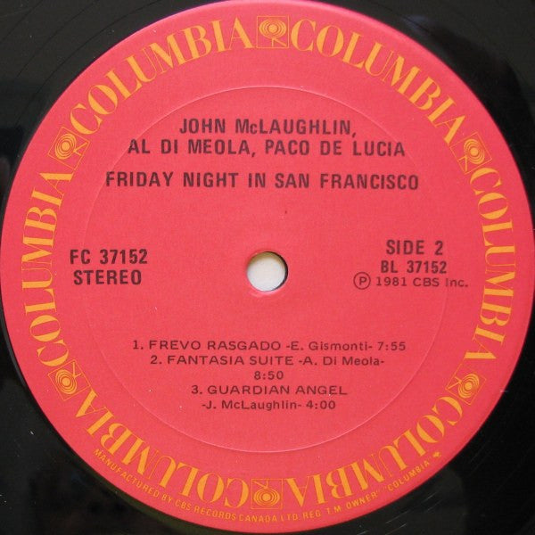 John McLaughlin - Friday Night In San Francisco