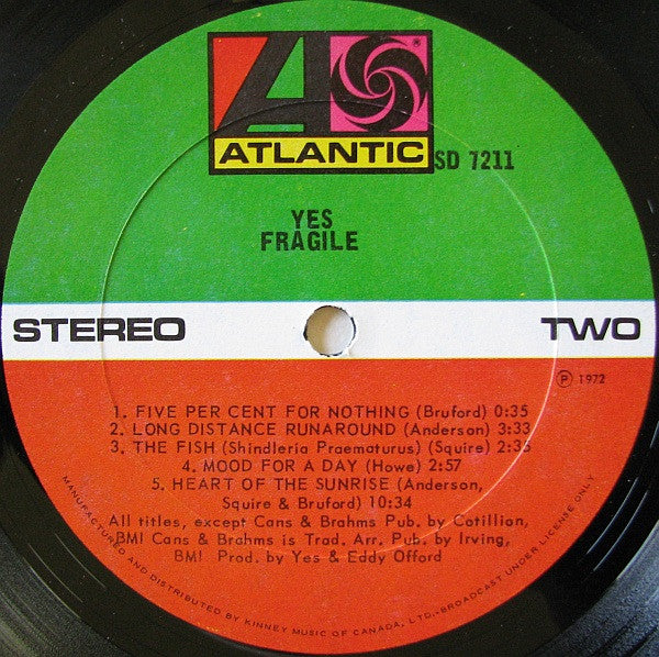 Yes - Fragile - 1972