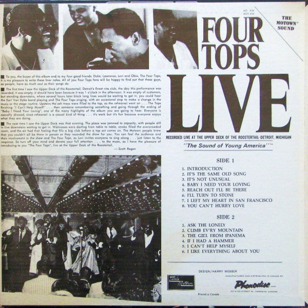 Four Tops - Four Tops Live! - 1966