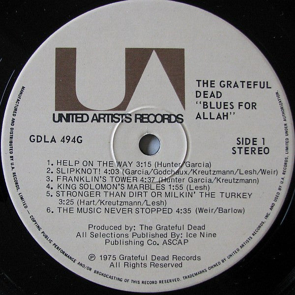 Grateful Dead, The - Blues For Allah - 1975