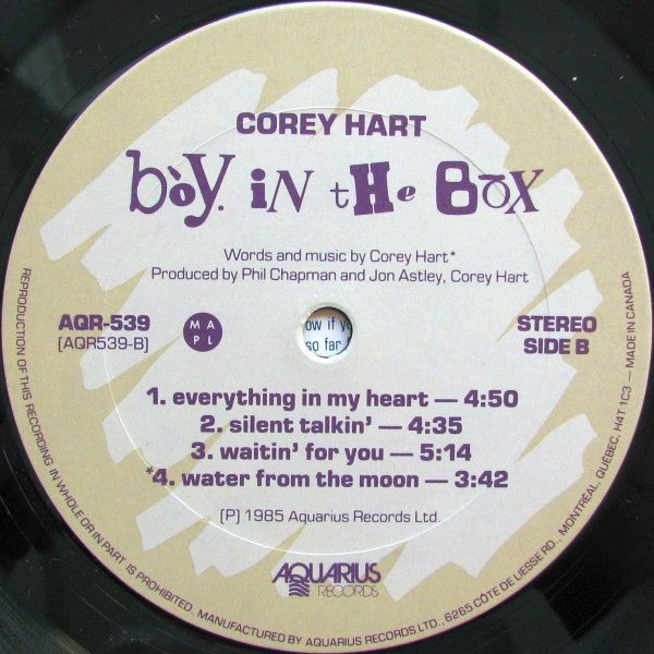 Corey Hart - Boy In The Box