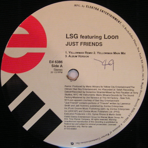 LSG,Loon - Featuring  Just Friends (Remix) Vinyl Record