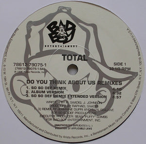 Total - Do You Think About Us & When Boy Meets Girl (Remixes) - 1996