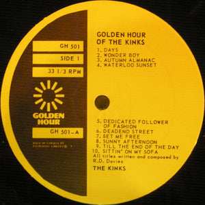 The Kinks - Golden Hour Of The Kinks Vinyl Record