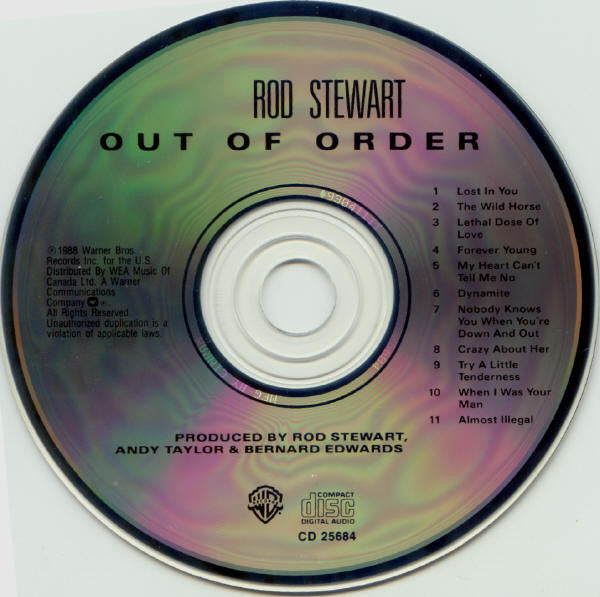 Rod Stewart - Out Of Order (CD) - 1993