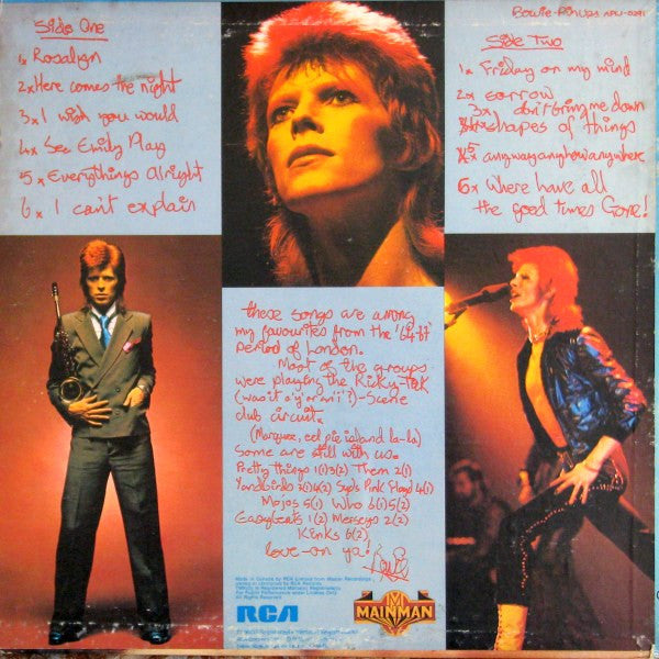 David Bowie - Pinups - 1973