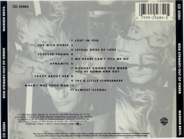 Rod Stewart - Out Of Order (CD) - 1993