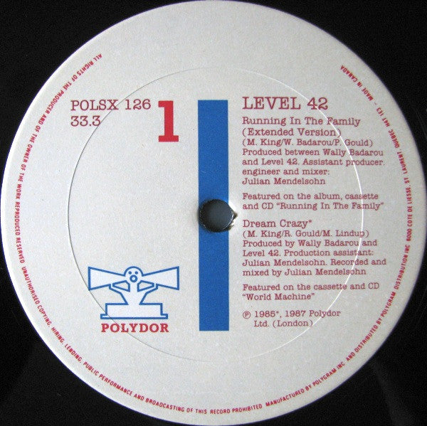 Level 42 - Running In The Family