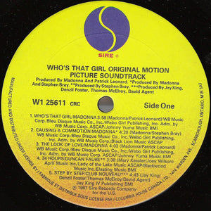Madonna - Who's That Girl (Original Motion Picture Soundtrack) - 1987