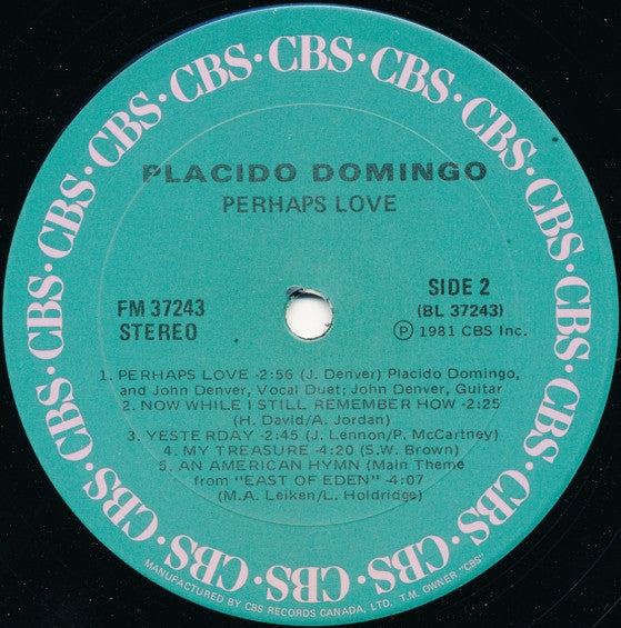 Placido Domingo With John Denver - Perhaps Love - 1981