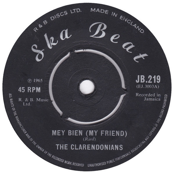 The Clarendonians - Mey Bien (My Friend) / You Are A Fool