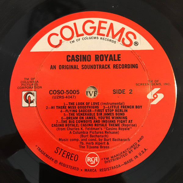 Burt Bacharach - Casino Royale (Original Motion Picture Soundtrack) - 1967