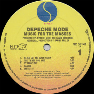 Depeche Mode - Music For The Masses - 1987
