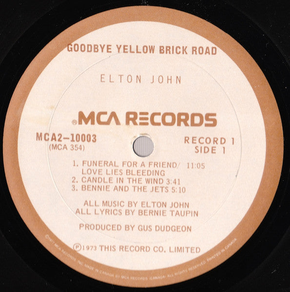 Elton John - Goodbye Yellow Brick Road - 1977