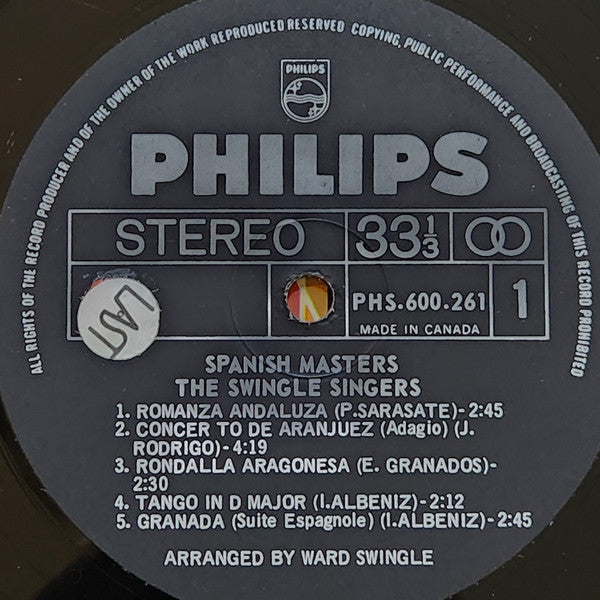 Les Swingle Singers - Concerto D'Aranjuez - Sounds Of Spain - 1967