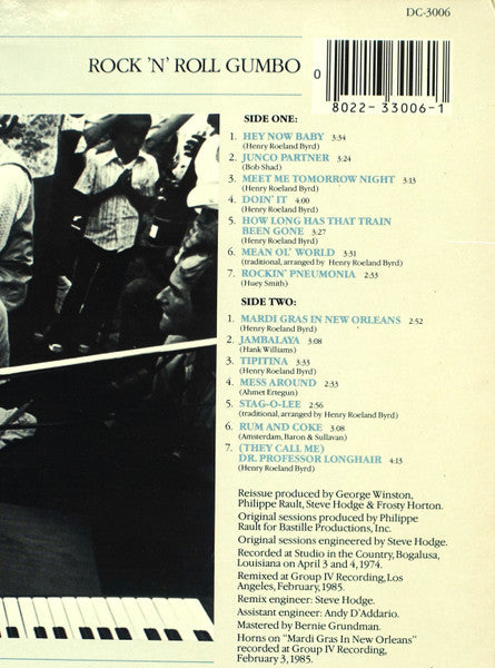 Professor Longhair - Rock 'N' Roll Gumbo - 1985