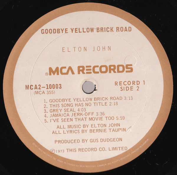 Elton John - Goodbye Yellow Brick Road - 1977