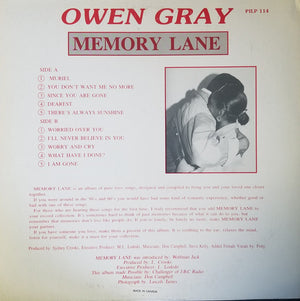 Owen Gray - Memory Lane Vol. One