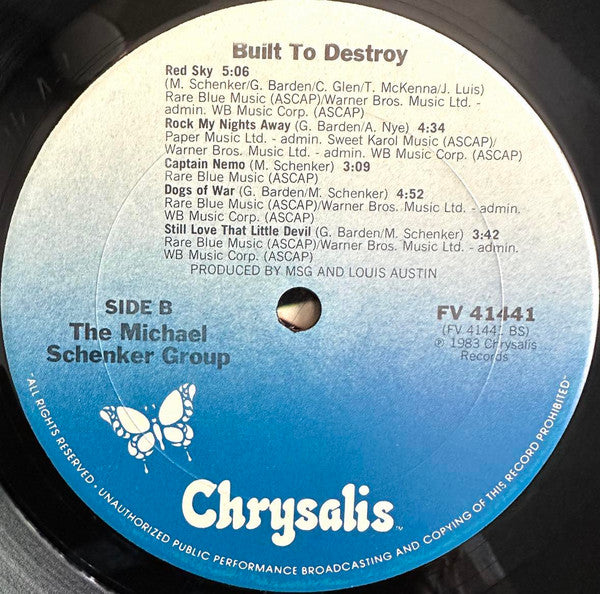 Michael Schenker Group, The - Built To Destroy -