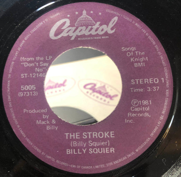 Billy Squier - The Stroke