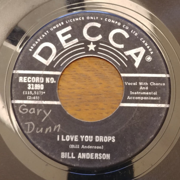 Bill Anderson (2) - I Love You Drops