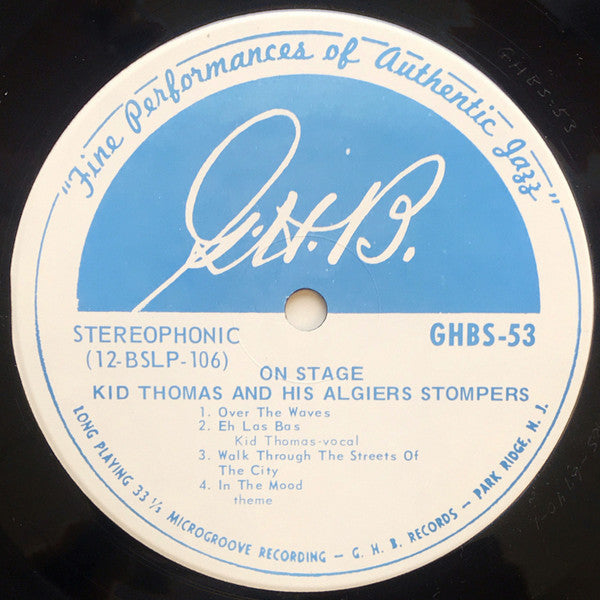 Kid Thomas And His Algiers Stompers - On Stage -