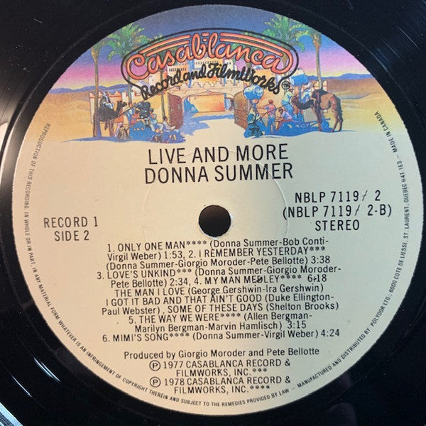 Donna Summer - Live And More - 1978