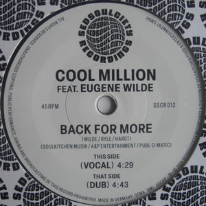 Cool Million Feat. Eugene Wilde - Back For More - 2024